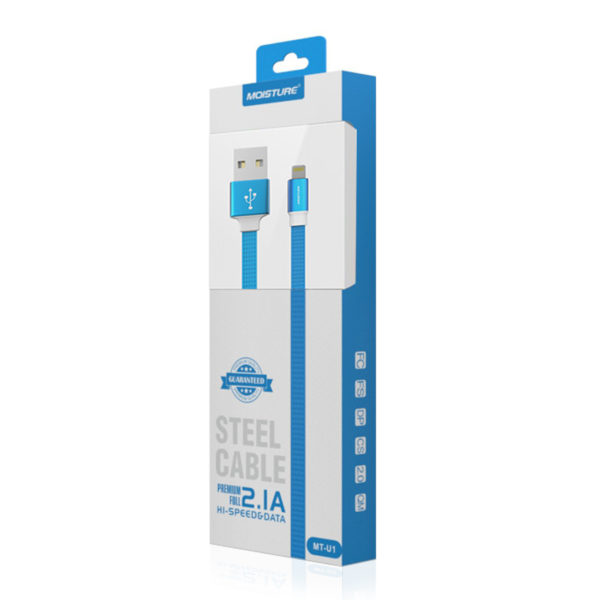 High Speed Steel 8 PIN Data Cable in Blue - Image 2