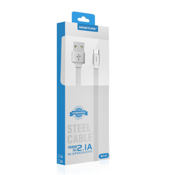 High Speed Micro Steel Data Cable in White - Image 2