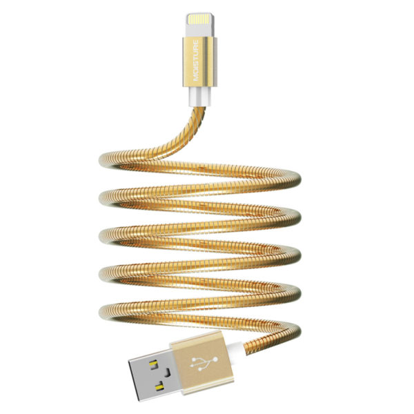 Moisture 2.6A Premium Full Hi-Speed Data Cable In Gold