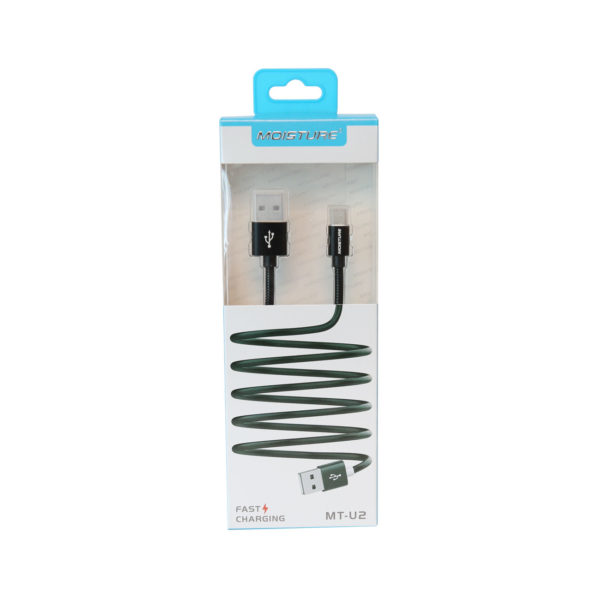 Moisture 2.6A Premium Full Hi-Speed Data Cable In Black
