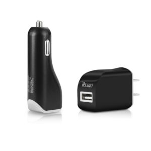 Reiko Type C 1 Amp 3-In-1 Car Charger Wall Adapter With Cable In Black